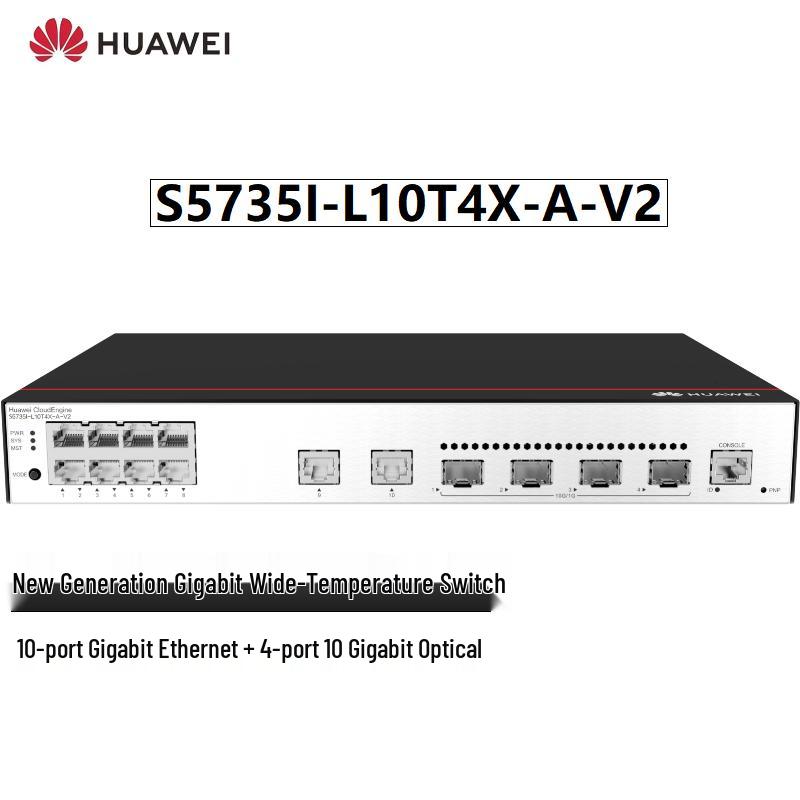 

Huawei S5735I-L10T4X-A-V2 Gigabit Wide-Temp Managed Switch
