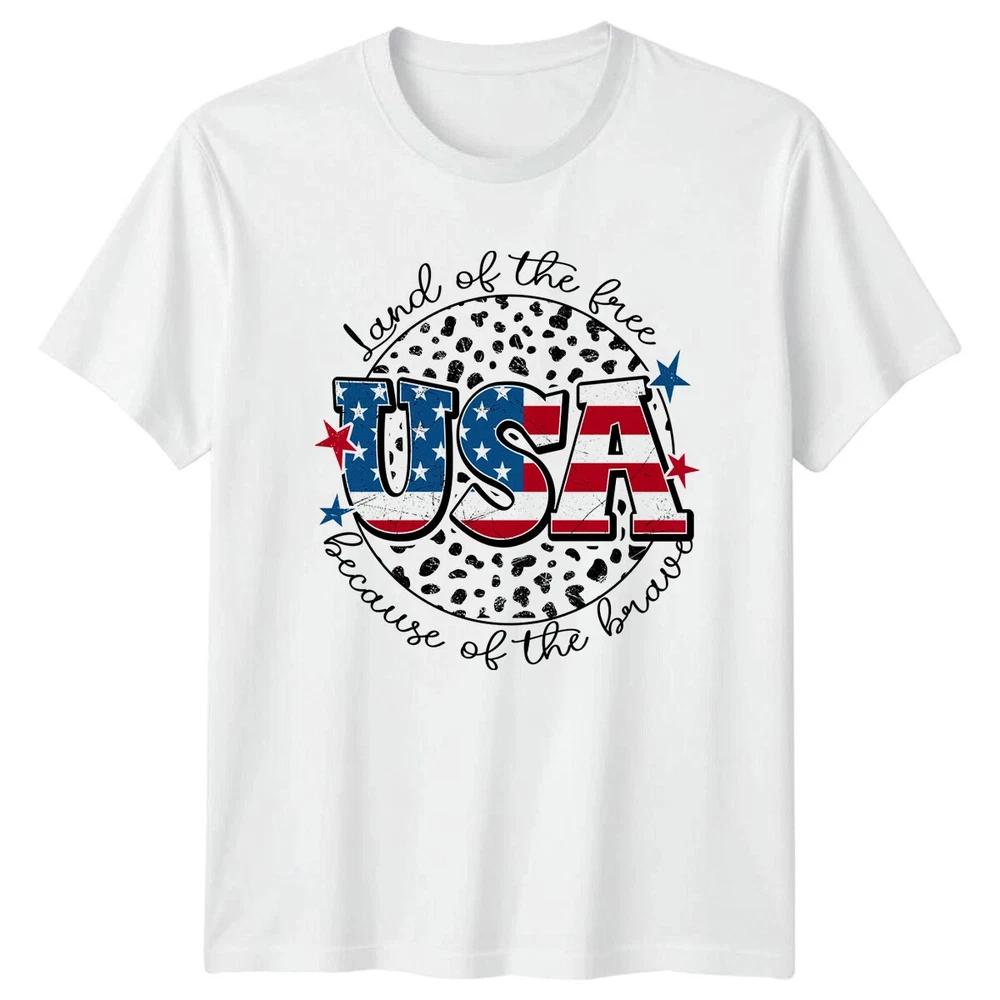 USA Land Of The Free Patriotic Unisex T Shirt 4th Of July Gift S