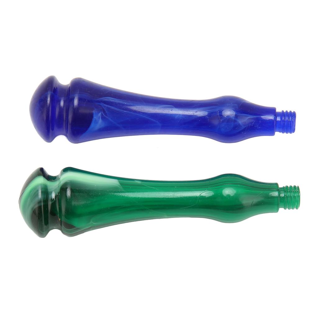 2pcs Stamp Handle Replacement Smoothly Polished Ergonomic Resin Wax Sealing Handle with Handle Screw