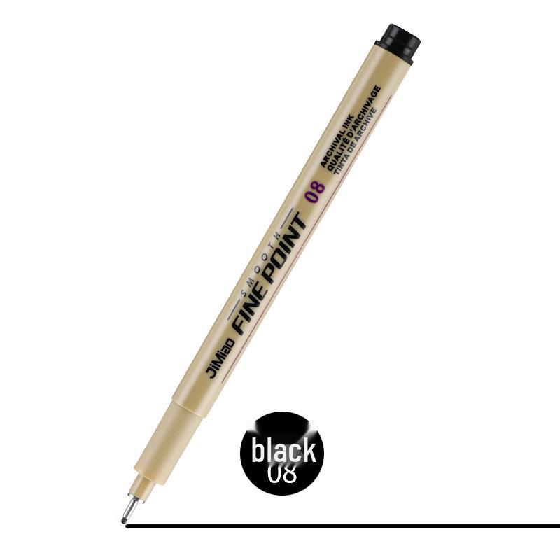 Voděodolná sada jehlových per: Měkké hroty 12barevných kreslicích per pro umění a architekturu