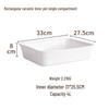 Double-Compartment Rectangle Ceramic Buffet Warmer Pot