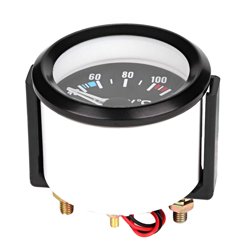 Car Temperature Meter LED Digital Temperature Meter Sensor 40-120 Degree 2" 52mm Blue Dial Light Truck Universal Car