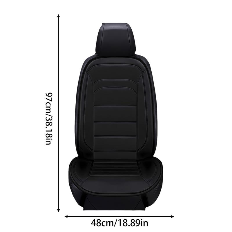 Car Seat Heater Non Slip 12V Fast Heating Automotive Seat Heater 2 Temperature Adjustable Heated Seat Pad Full Back Support
