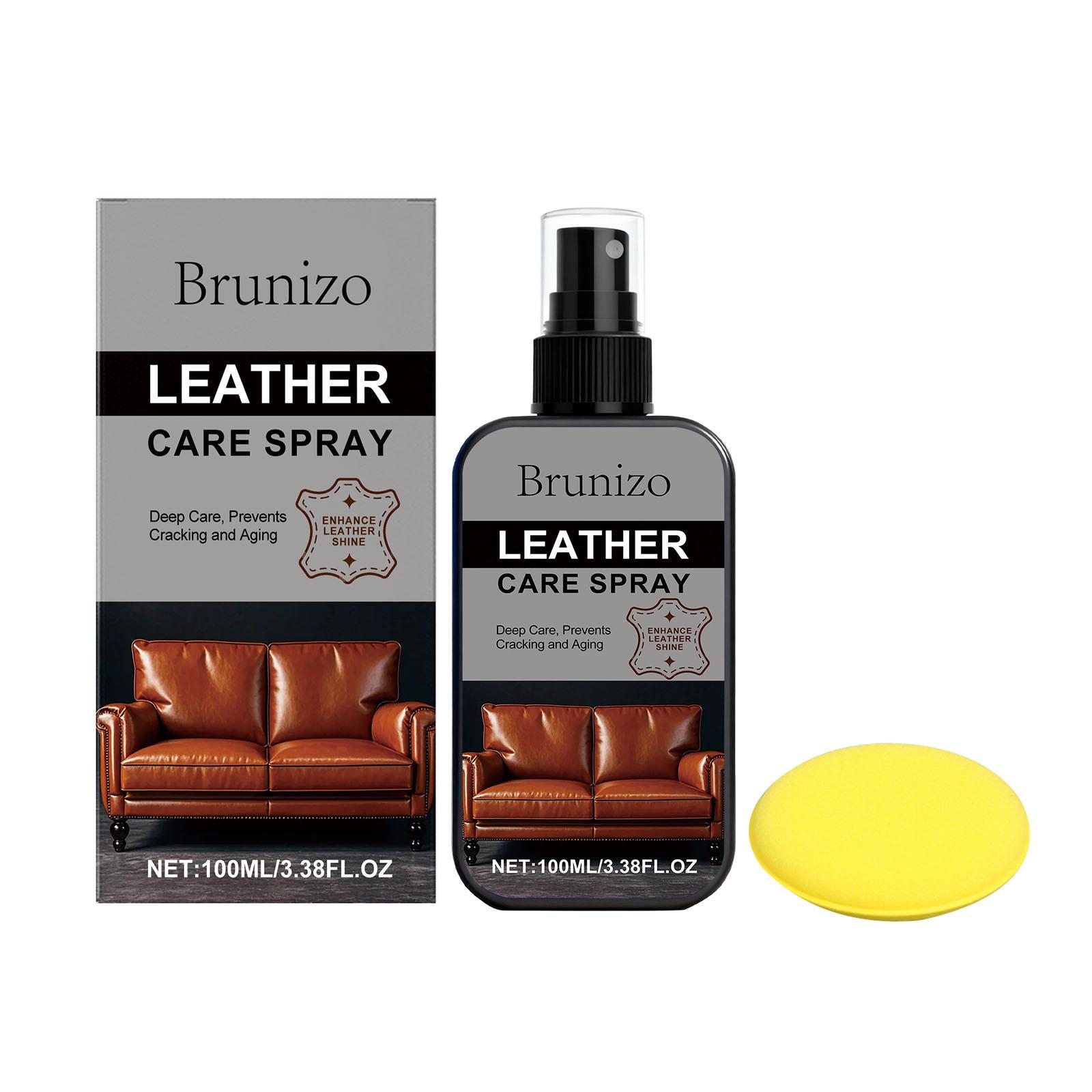 Brunizo Leather Care: Nourishing & Brightening Cleaner for Furniture and Shoes
