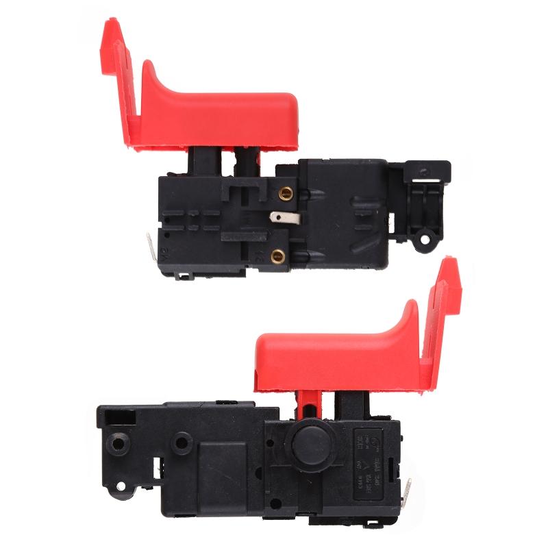 Professioneller Handbohrer Auslöseschalter Geschwindigkeitsregelschalter Druckknopf Elektrowerkzeug Ersatzteile AC 250V 4A 5E4