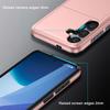 AMORUS For Samsung Galaxy A56 5G Case with Sliding Card Holder PC TPU Phone Back Cover