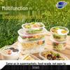 Miao Jie Microwaveable Disposable Food Containers: High-Grade, Heat-Resistant, and Easy to Carry Sealed Storage Boxes for Takeout.