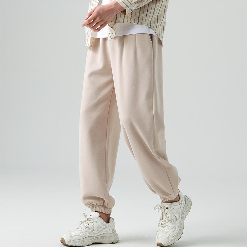 

Дядя Редис Повседневные спортивные штаны Женские Осенне-зимние Брюки-серп С высокой талией Свободные Парные Большого размера Женские Брюки с широкими штанинами XXXL（160-180）