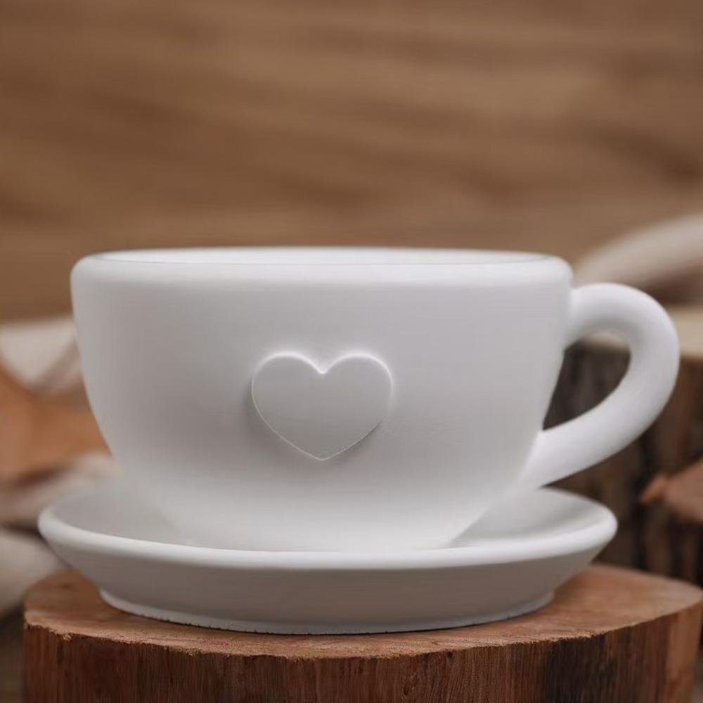 Elegant Coffee Cup Mold 3D Gypsum Cement Mold Multifunctional Epoxy Mold Holiday Party Gifts