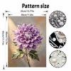 Pearl painting kit DIY purple dahlia flower wall art home decoration painting