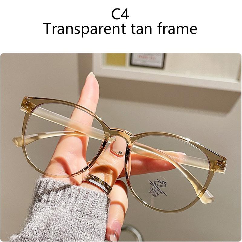 Men Women Computer Goggles Anti Blue Rays Radiation Blocking Glasses Anti-Uv Flat Mirror Eyeglasses Metal Blue Light Glasses