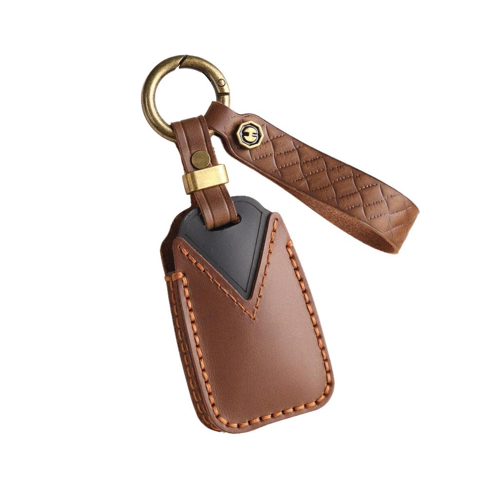 Top Layer Cowhide Key Bag for Toyota Zhixuan X/Yaris/Vios Genuine Leather Key Cover