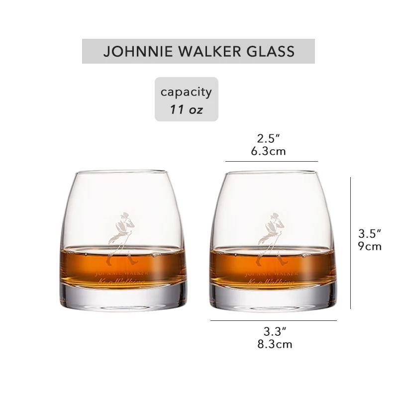 Johnnie Walker 10oz Whiskeygläser Premium Rocks Gläser für Scotch Bourbon Likör Wodka Whiskey Trinkgläser 360ml