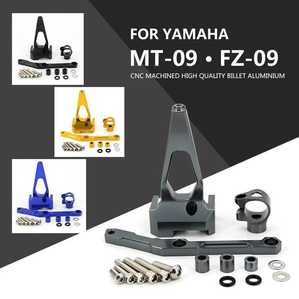 

Алюминиевый мотоцикл с ЧПУ, регулируемый рулевой стабилизатор, кронштейн для крепления демпфера, комплект для MT-09 MT09 FZ09 FZ-09 2013-2016 2017 2018