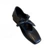 Fashion Mary Janes Ballet High Heels Shoes Women Square Toe Sandals 2025 Trend Loafers Summer Elegant Shallow Dress Zapatos De Mujer
