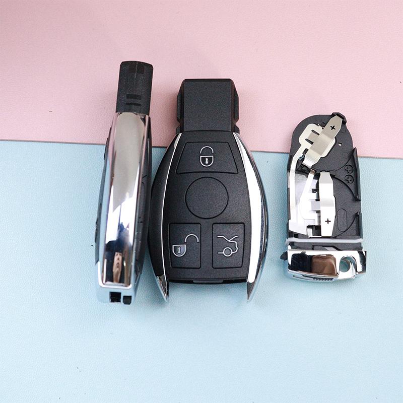 Upgrade Old Dual-Battery Holder Car Key Fob Case Shell For Mercedes-Benz A B C E S Cl Cls Cla Clk W203 W204 W205 W210 W211 W212
