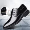 Fashion Lace-up Man Shoes for Wedding Party Office Casual Business Dress Shoes for Men Plus Size Summer Breathable Vent Leather Shoes 46