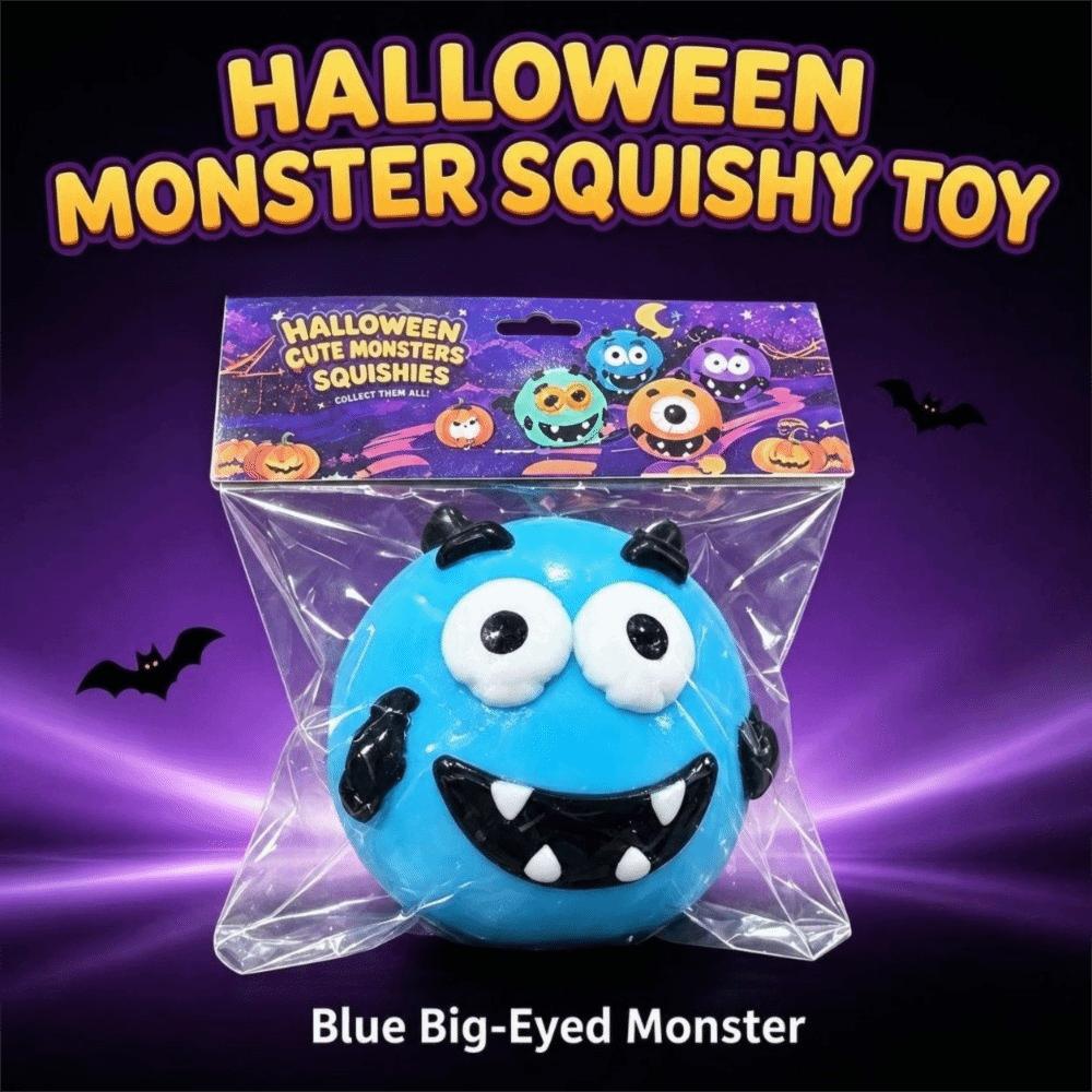 Halloween Theme Quirky Sensory Fidget Toy Slow Rising Dog Face Swap Squishy Office Desk Decor