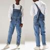 Summer Street Trendsetters European and American Overalls High Waist Men's Denim Overalls Pants
