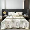 Piumone Estivo Sottile 4 pezzi Tessili per la Casa Lusso Leggero Coperta Estiva Fresca Taglia Queen Piumone per Aria Condizionata Set Lenzuolo Federe