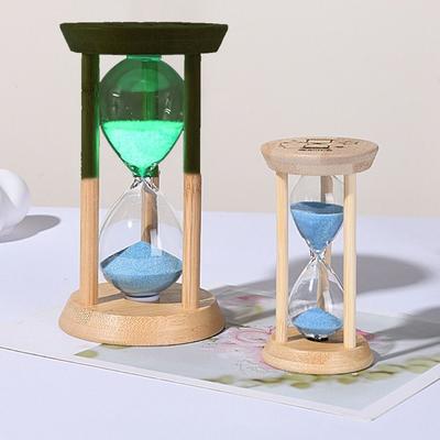 Creative Fluorescent Hourglass 1/10 Minute Decorative Sand Clock Gift Luminous Sand Timer  Office