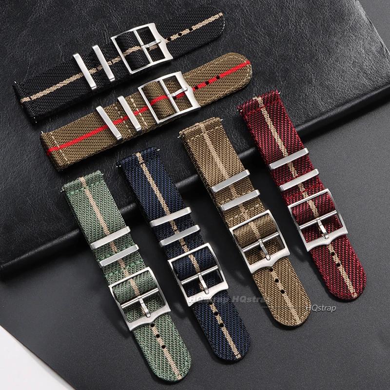 Premium Nylon Uhrenarmband für Rolex 20mm 22mm Militärarmband für Seiko Stoff Leinwand Armband für Damen Herren Armee Sport Armband