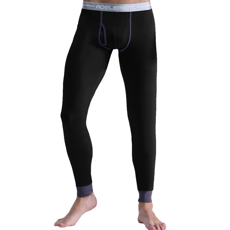 2023 Men's Slim Fit Thermal Pants for Autumn/Winter – Thin, Comfortable Base Layer for Cold Protection