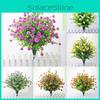 Eucalyptus Rose Robusta Fake Flower With Plastic Lotus For Garden Decorate Party