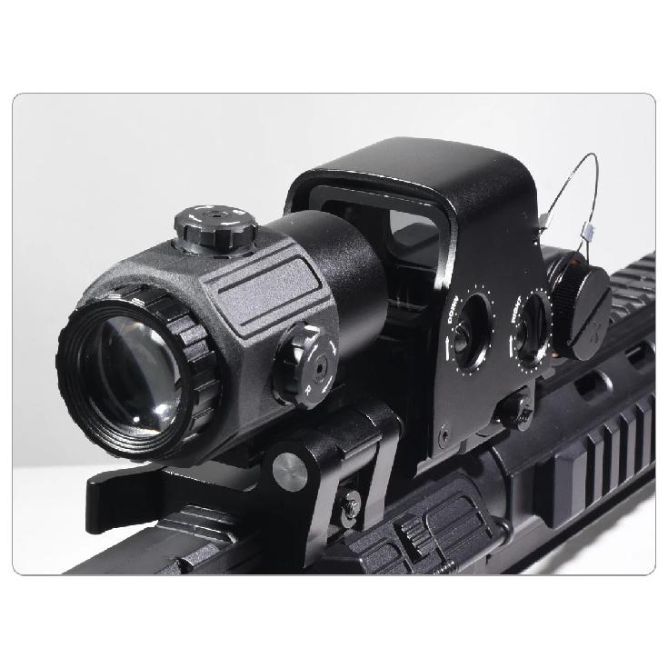 Eot**h G45 5X Magnifier Sight Scope G33 G43 3X Folding Side Flip Magnifiers Tactical Combo Hunting Amplify Adjustable Scopes