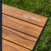 GIANXI Folding Table Camping Strong Bearing 2-6People Wood Grain Design Table Outdoor Portable Barbecue Carbon Steel Table Set