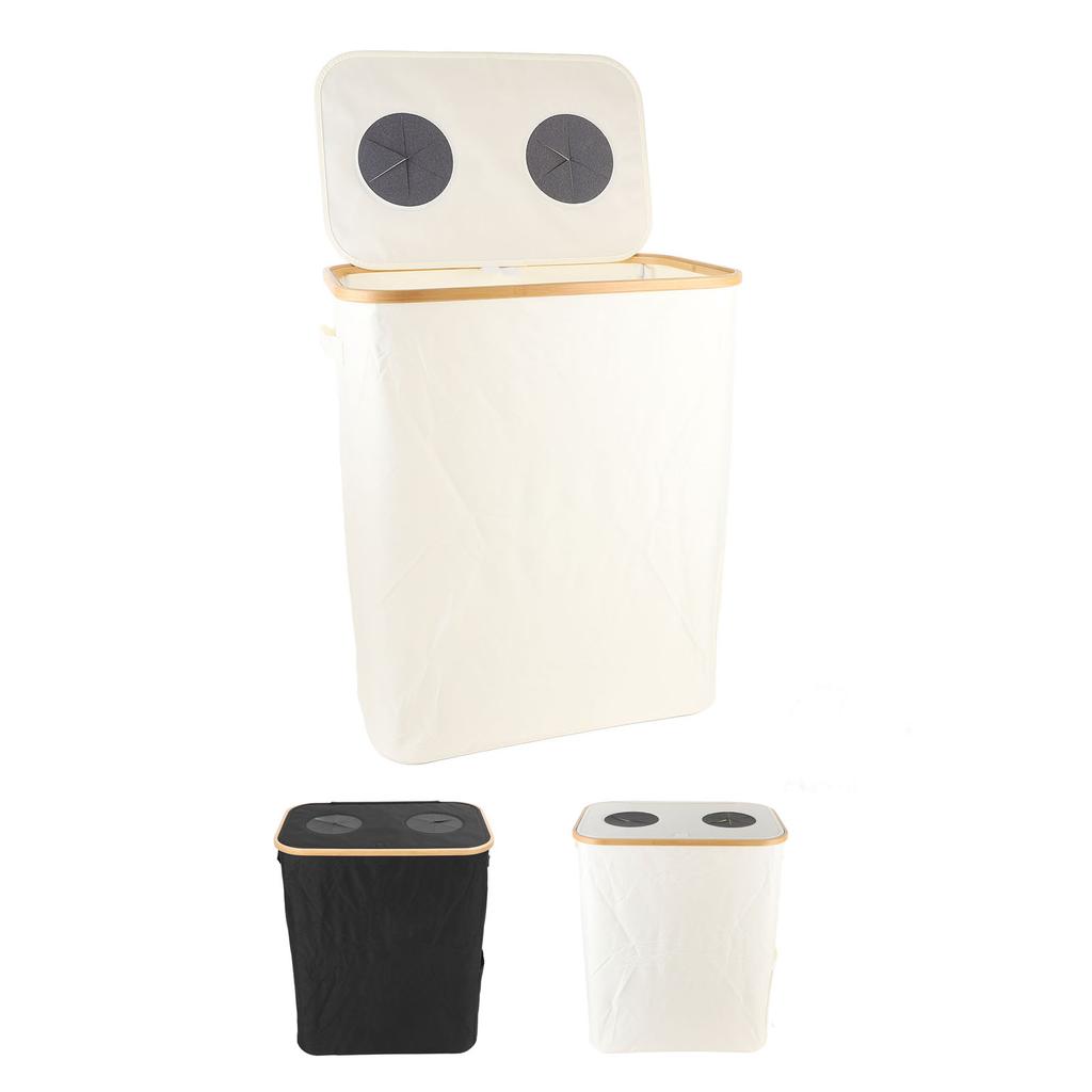 Recycling Bin Storage Reusable Double Inner Bag Foldable Recycling Storage Collection Container with