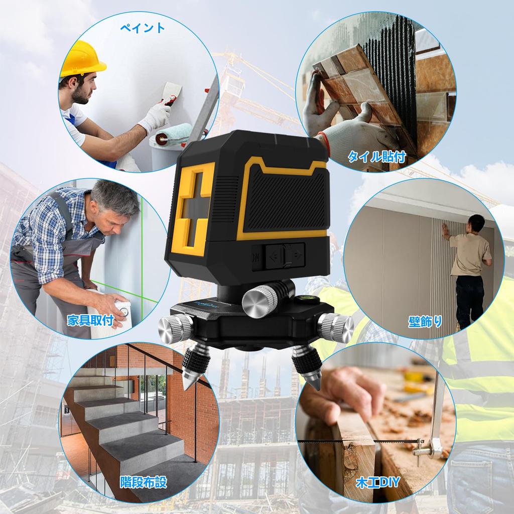 Janmifly Plumb Bolt Adapter Base, 360° Rotating Base, Fine Adjustment, 1/4" Male Thread, for Levels, Tripod Connection Adapter, Mount RS01S