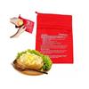 Sac de Cuisson Micro-Ondes - Dulce Casa - Potato Express - Cuisson Vapeur 4 min - Réutilisable - Rouge 26x19 cm