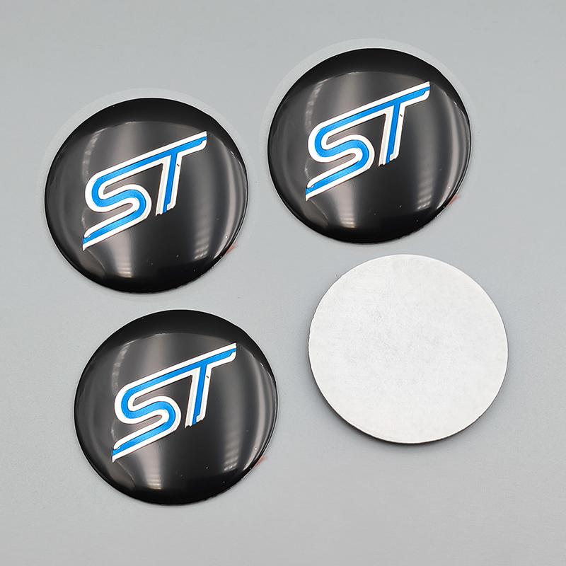 4pcs 56mm ST Wheel Center Hub Caps Stickers Decal Accessories