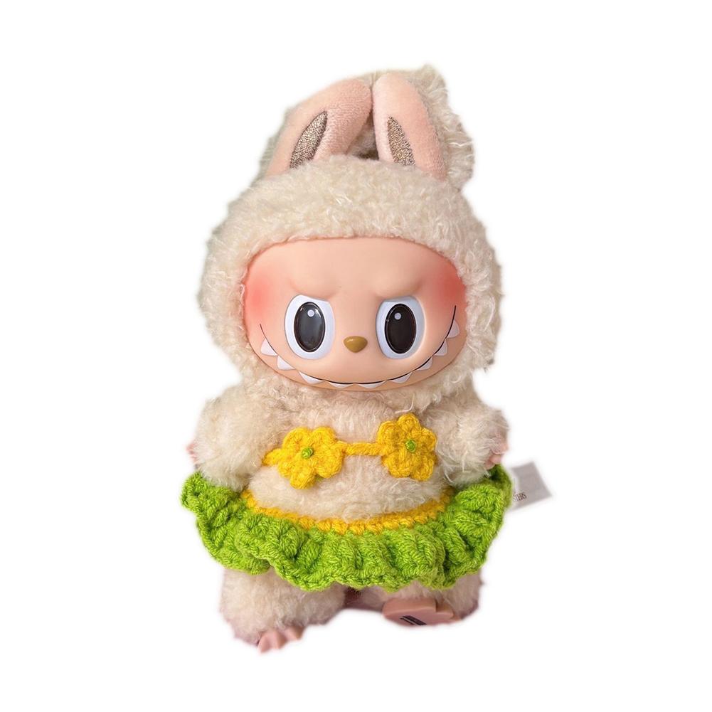 For 17cm Labubu Doll Clothes Fashion Clothes Swimwear Clothes Color Match Bikini Dolls Accessories Cute Decoration Little Cloths