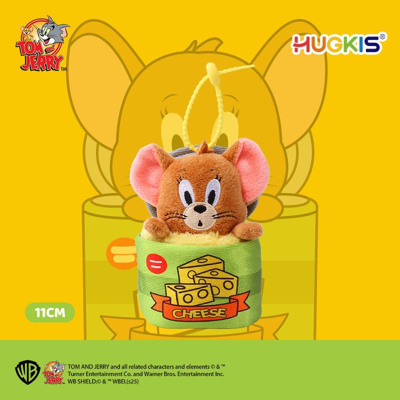 Tom & Jerry Plush Toys: Cat Pendant & Mouse Keychain Charms for Kids