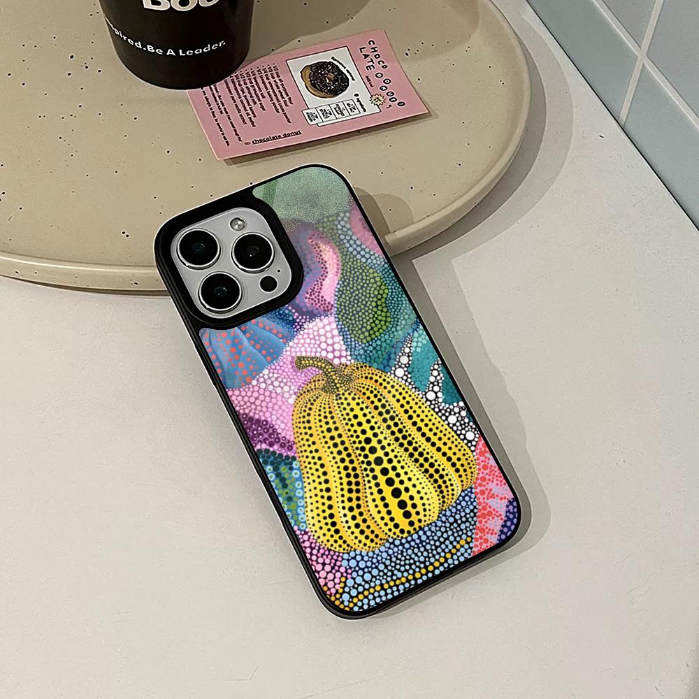 Yayoi Kusama Phone Case for Iphone 17 16 15 14 Air 13 12 11 Pro Max Mini Plus Fundas Shell PC+TPU Cover