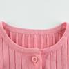 High Quality Girl's Cardigan Sweater Children's Solid Color Knitwear Baby Clothes