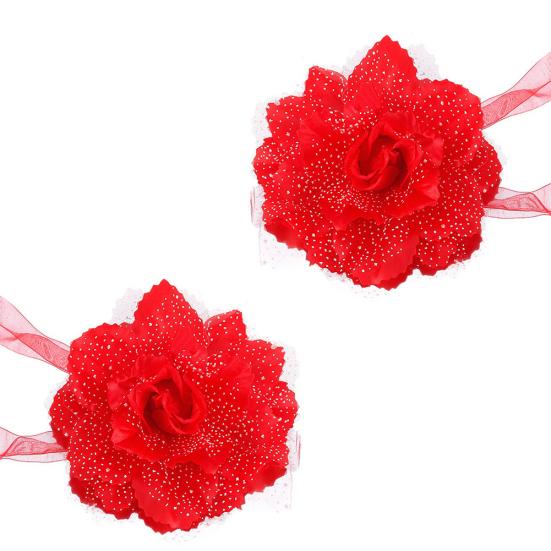 1 pár závěsů na závěsy krásný květinový držák závěsů na okna držák závěsů Průsvitný popruh Domácí dekorace Příslušenství pro obývací pokoj