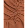 Summer New Temperament Elegant High Waist Splicing Thin Ruffle Hem Skirt