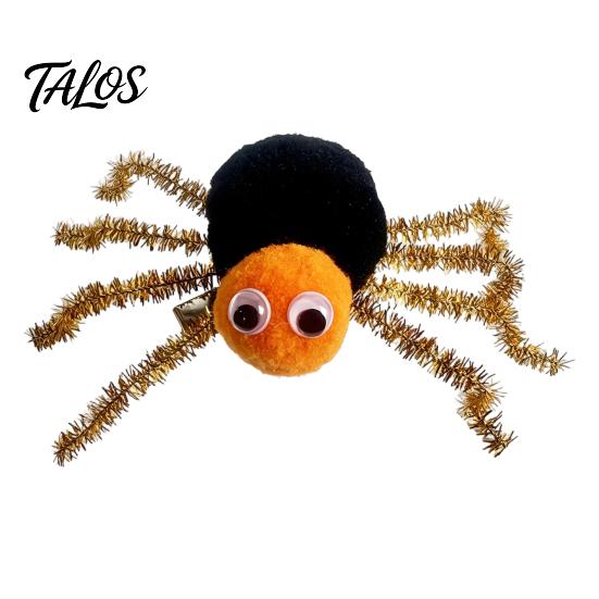Kids Halloween Gift Ideas Spider Hair Clips for Girls Women, Cute Furry Barrettes, Stage Performance Ornaments Tinsel Fluffy Pom Accessory Parties