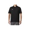 Sportlich Lässiges Schnelltrocknendes Kurzarm-Poloshirt Herren Tops Schwarz 24500503-001