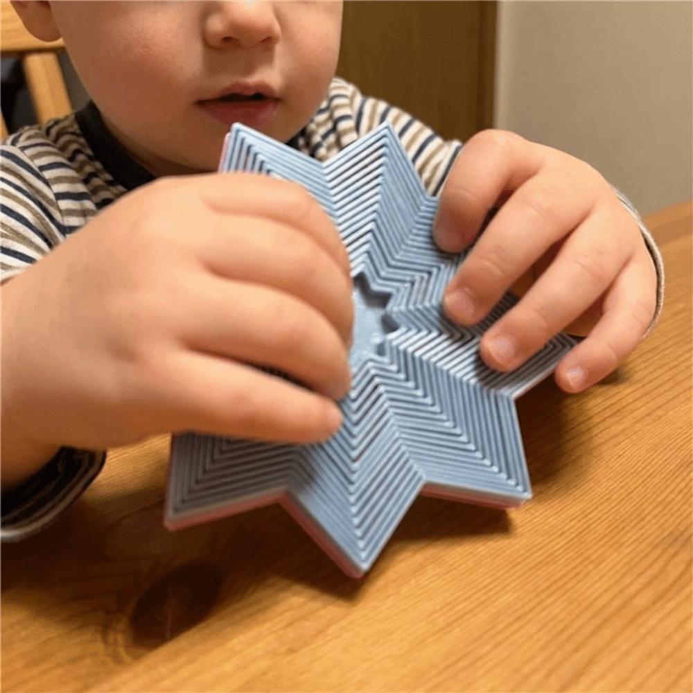 Spiral Octagonal Christmas Tree Spiral Toy 3D Printed Expanded Sensory Model Kid/ Adult