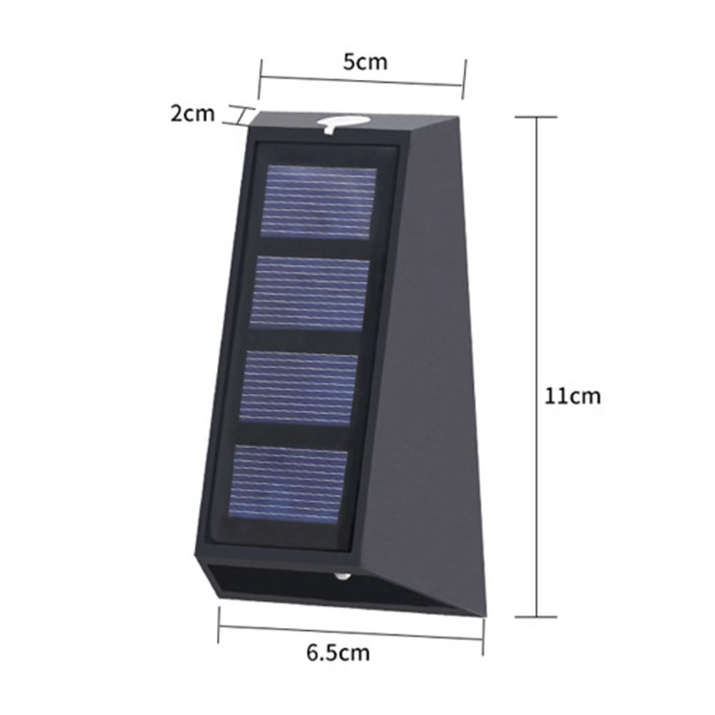 Solar Wall Light Outdoor Up Down Lighting Colorful LED Garden Decor Lamp