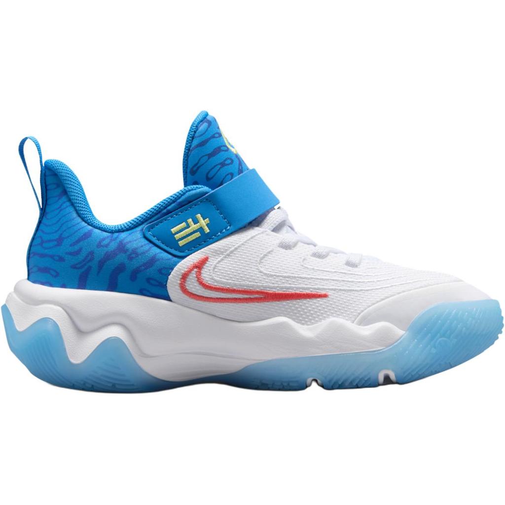 Nike Giannis Immortality 4 SE PS Photo Blue Light Lemon Twist Kids Sneakers White Hyper-Royal HF1182-100