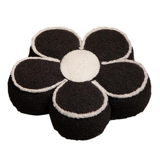 Flower Plush Pillow Soft Sofa Back Cushion Winter Warm Floor Cushion Hip & Waist Protective Stuffed Chair Seat Cushion Decorative