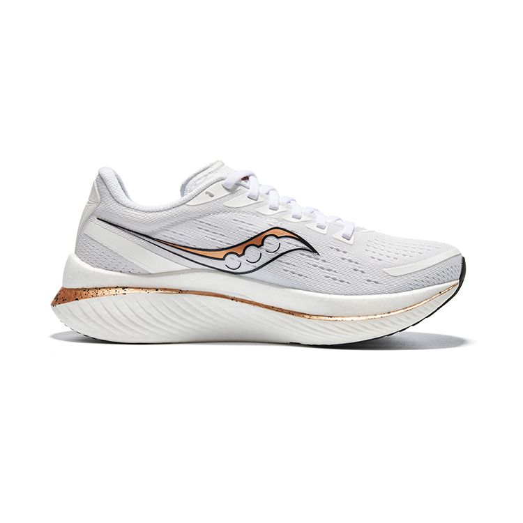 SAUCONY Endorphin Speed 3 Lightweight Breathable Durable Low-Top Carbon Plate Training Running Shoes Women Sneaker White Platinum S10756-14