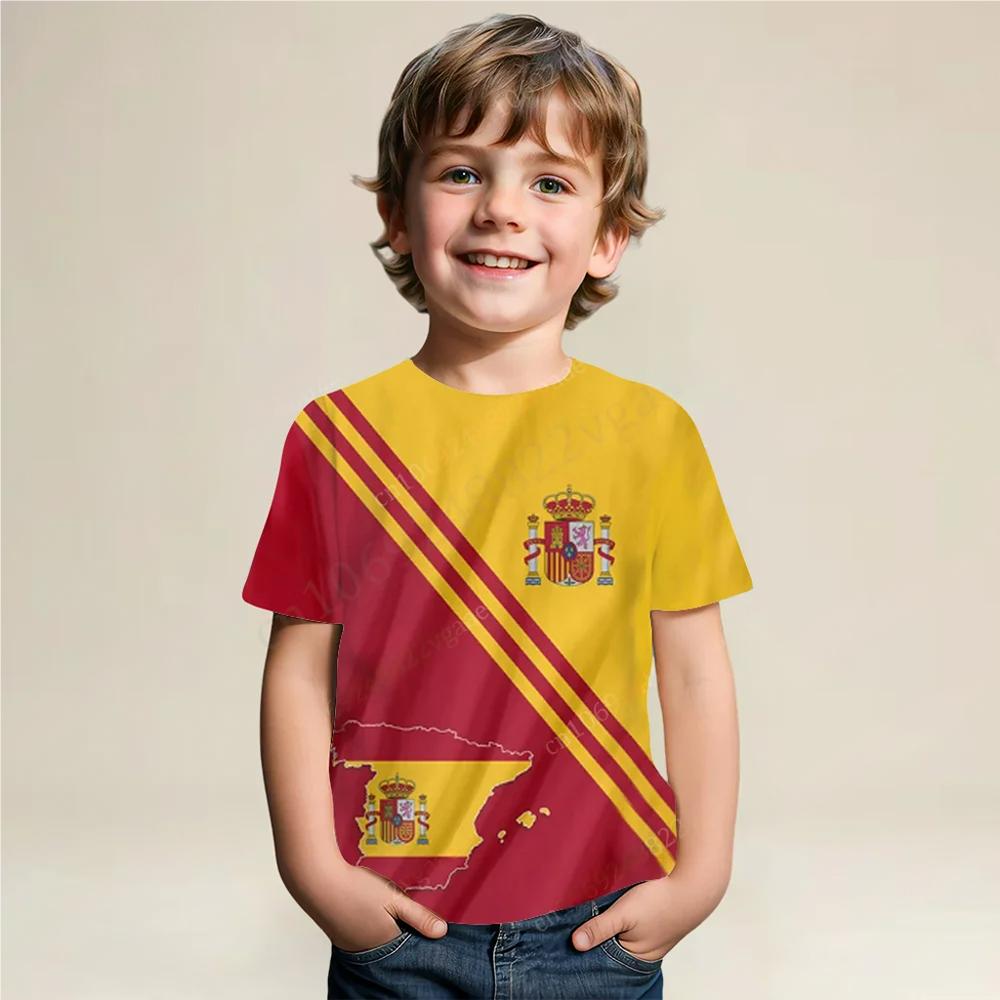 

Чоловіча футболка з коротким рукавом для хлопчиків Мадрид Одяг Тренажерний зал Футбол Баскетбол Одяг для тренувань Іспанське літо Дитяче тренування для дорослих 130