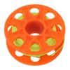 Diving Finger Reel Scuba Reel with Double End Hook 30m Fluorescent Green Line for Underwater Sports Orange