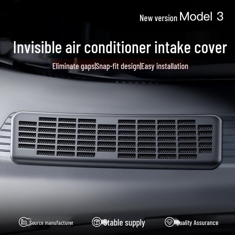 Air Conditioning Intake Vent Cover Filter for Tesla Model 3 Facelift